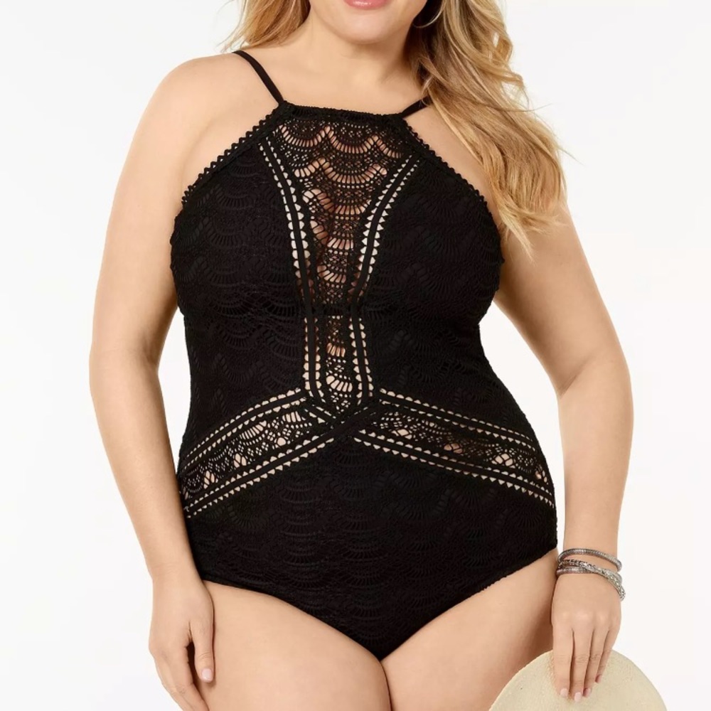 🌴JUST IN🌴Colorplay High Neck Illusion One Piece